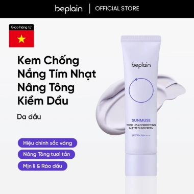 Kem chống nắng Beplain Sunmuse SPF 50+ PA++++ 50mL Nâng tone Matte Hiệu chỉnh da Giá chỉ 388.000đ