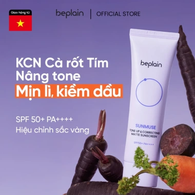 Kem chống nắng Beplain Sunmuse SPF 50+ PA++++ 50mL Nâng tone Matte Hiệu chỉnh da Giá chỉ 388.000đ 2