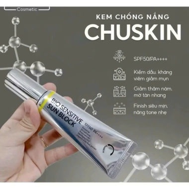 Kem chống nắng Chuskin nâng tone SPF50+ kiềm dầu, bảo vệ da 12h - Giảm giá 299.000₫ 5