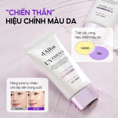 Kem chống nắng d'Alba cao cấp - Chống UV, dưỡng trắng, cấp ẩm, chỉ 155,640 VND