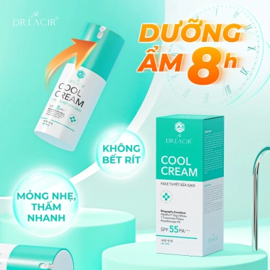 Kem Chống Nắng Dr. Lacir Cool Cream SPF55++ 50ml - Dưỡng Da Ngày, Mẫu Mới 2.025, Giá 243.000 VND 7