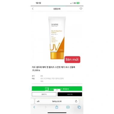 Kem chống nắng dưỡng trắng Geo Sempre Skin Fit SPF 50 PA+++ 100ml - Giá 250k 5