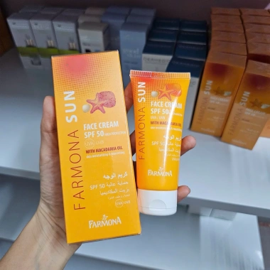 Kem Chống Nắng FARMONA Sun Face Cream Oil Free SPF50 Dầu Mụn 50ml Bảo Vệ Da