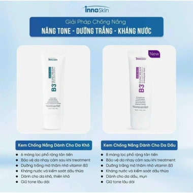 Kem Chống Nắng Innoskin B3 Suncream 50g - Bảo Vệ Da, Giá Ưu Đãi 279.000đ 4