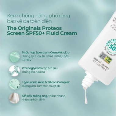 Kem Chống Nắng MartiDerm Proteos Screen SPF50+ Fluid Cream 40ml - Bảo Vệ Da Toàn Diện, Giá Ưu Đãi 685.000₫ 3