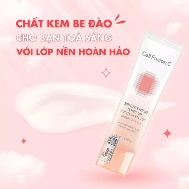 Kem Chống Nắng Nâng Tone Cell Fusion C Toning SPF50+ PA++++ Kiềm Dầu 50ml Giá 345.800đ 8