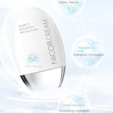 Kem Chống Nắng NICOR CREAM SPF50+ Dưỡng Trắng Da Kiềm Dầu Bã Nhờn Lâu Trôi Giá 21.000 2
