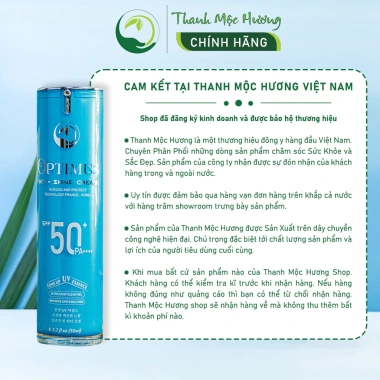 Kem Chống Nắng Thanh Mộc Hương Optimus Anti Shine 50ml SPF 50+ - Giá 129.000đ, không bóng 5