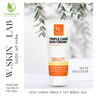 Kem chống nắng W.Skin Lab SPF50+ tệp mịn, không vệt trắng, không cay mắt 315k 3