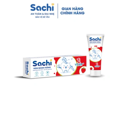 Kem đánh răng Sachi dạng tuýp 60g - làm sạch, ngừa sâu răng, khử mùi hôi miệng, an toàn cho bé, giảm giá 51.000₫ 7