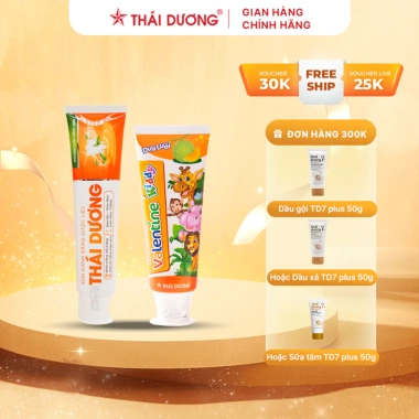 Kem đánh răng Sao Thái Dương 20-150g Nano bạc diệt khuẩn trắng răng sâu 49.091₫ 9