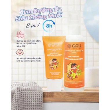 Kem Đuổi Muỗi Dưỡng Da GAU 3 trong 1 cho Bé, Ngừa Hăm Viêm, Dịu Da, Bảo Vệ 6h, Giá 150k 4