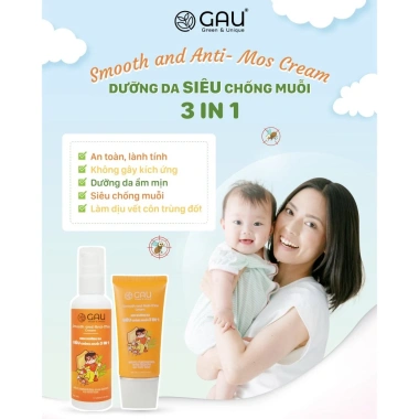 Kem Đuổi Muỗi Dưỡng Da GAU 3 trong 1 cho Bé, Ngừa Hăm Viêm, Dịu Da, Bảo Vệ 6h, Giá 150k 7