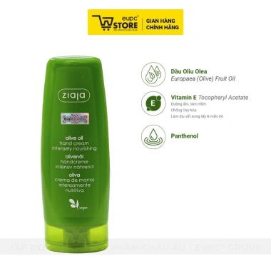 Kem Dưỡng Da Tay & Móng Ô Liu Ziaja 80ml - Da Mềm Mịn, Ngăn Gãy Vỡ - EUPC STORE