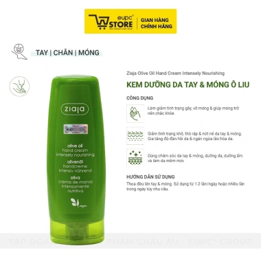 Kem Dưỡng Da Tay & Móng Ô Liu Ziaja 80ml - Da Mềm Mịn, Ngăn Gãy Vỡ - EUPC STORE 4 Kem Dưỡng Da Tay & Móng Ô Liu Ziaja 80ml - Da Mềm Mịn, Ngăn Gãy Vỡ - EUPC STORE 4