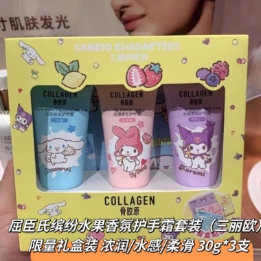 Kem Dưỡng Tay Sanrio Cinnamoroll Hello Kitty 80g Unisex Dễ Thương Chống Nứt Kawaii Quà Tặng