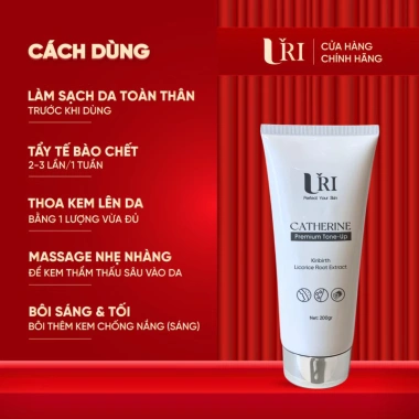Kem dưỡng trắng body URI CATHERINE Che khuyết điểm, giảm giá 39k, da sáng mịn Kem dưỡng trắng body URI CATHERINE Che khuyết điểm, giảm giá 39k, da sáng mịn