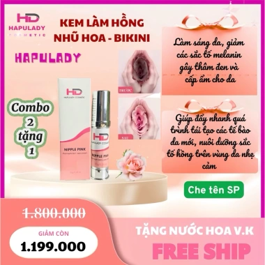 Kem Làm Hồng Nhũ Hoa Bikini Hapulady 10ml - Giảm Thâm, Tăng Độ Rạng, Giá 475.000₫