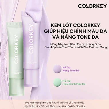 Kem Lót Colorkey 30g - Nâng Tone, Hiệu Chỉnh Màu Da, Nhập Khẩu Chính Hãng