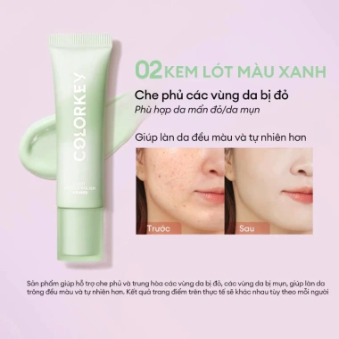 Kem Lót Colorkey 30g - Nâng Tone, Hiệu Chỉnh Màu Da, Nhập Khẩu Chính Hãng