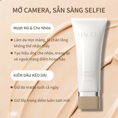 Kem Lót Kiềm Dầu Macely 2 trong 1 - Che Lỗ Chân Lông, Kiểm Soát Dầu, Làm Sáng Da 30g 8 Kem Lót Kiềm Dầu Macely 2 trong 1 - Che Lỗ Chân Lông, Kiểm Soát Dầu, Làm Sáng Da 30g 8