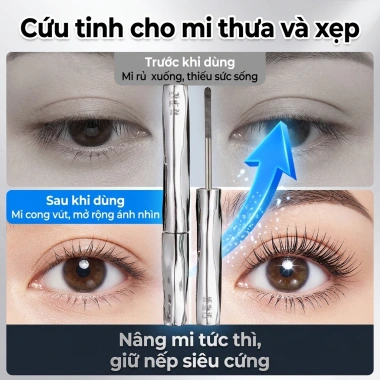 Kem lót mi tuýp thép - Mascara dày dài, cong giữ nếp, không lem, tự nhiên - 99.789đ 2
