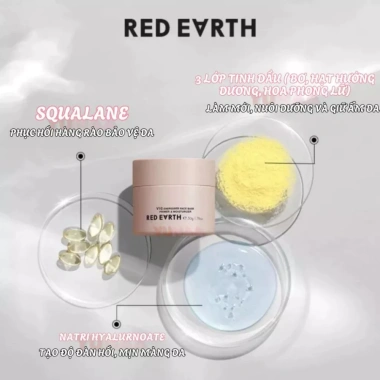 Kem Lót RED EARTH Chính Hãng 15g/50g Dưỡng Ẩm Cao Cấp, Che Lỗ Chân Lông, Da Mềm Mịn