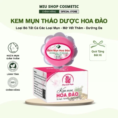 Kem Mụn Hoa Đào 8g Mẫu Hộp Mới Thảo Dược Giảm Mụn Mờ Thâm Dưỡng Da Trắng Sáng Giá 82.999đ