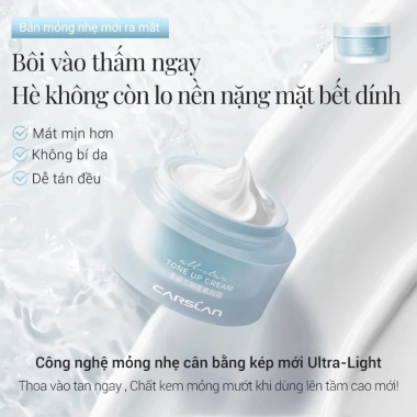 Kem nâng tone CARSLAN 50g - Kem lót trang điểm rạng rỡ, giá ưu đãi 252.200 VNĐ