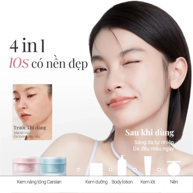 Kem nâng tông Carslan 50g - Kem lót che khuyết điểm, tăng sáng, dưỡng da, giá 284k 2