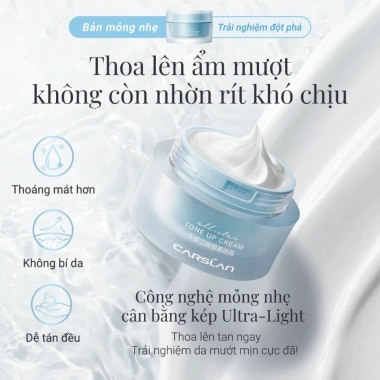 Kem nâng tông Carslan 50g - Kem lót che khuyết điểm, tăng sáng, dưỡng da, giá 284k 6