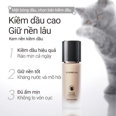 Kem nền Carslan dưỡng ẩm kiềm dầu lâu trôi 24h chống thấm nước 30g - Giá chỉ 251.000₫ 7