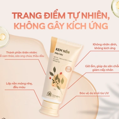 Kem Nền Dạng Lỏng Hây Hây Kháng Nước Cỏ Mềm - Thiên Nhiên, Giá 30k, Mèo Beauty 2