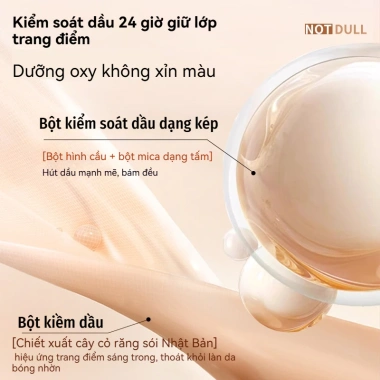 Kem nền DOPA bền màu 24h, kiểm soát dầu, chống nước & mồ hôi, da mịn suốt ngày