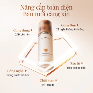 Kem nền Lasting CARSLAN 5g mini - Dưỡng ẩm, kiểm soát dầu, che phủ toàn diện, lâu trôi 24h - Chỉ 79.000₫