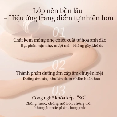 Kem nền MEIKING 24h lâu trôi, mỏng nhẹ, kiểm soát dầu, che khuyết điểm cho mọi da - Giá chỉ 254.820 VND 7