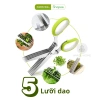 Kéo Cắt Hành 5 Lưỡi Inox Handu Home - Đa Năng Cắt Rau, Ớt, Thực Phẩm, Giá 43k 3