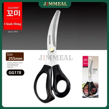 Kéo Cắt Thịt Inox 420g GGOMI GG178 Hàn Quốc Đa Năng Dùng Cho Gia Đình và Nhà Hàng