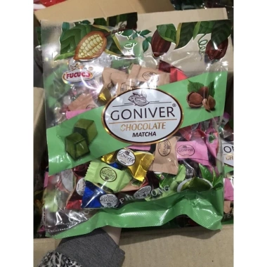 Kẹo Chocolate Matcha GONIVER Phú Cường 300gr - Dâu, Dứa, Dưa Hấu, Hạnh Nhân - Giá 55.000đ
