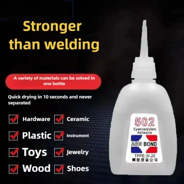 Keo dán đa chức năng 502 mạnh mẽ - Siêu nhớt, sấy nhanh, sửa giày, gốm, sứ, nhựa, gỗ - Giá 37.125k