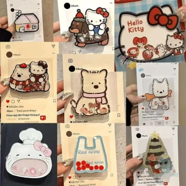 Kẹo Dễ Thương Kitty Lắc Lưng Dán Ốp Lưng Điện Thoại Silicone - Thạch Mèo Hoạt Hình, Giá 42.777 VND