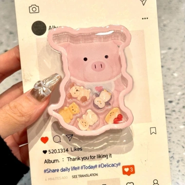 Kẹo Dễ Thương Kitty Lắc Lưng Dán Ốp Lưng Điện Thoại Silicone - Thạch Mèo Hoạt Hình, Giá 42.777 VND