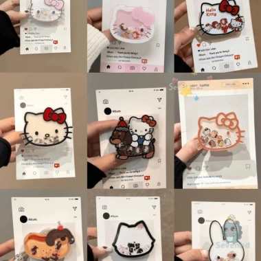 Kẹo Dễ Thương Kitty Lắc Lưng Dán Ốp Lưng Điện Thoại Silicone - Thạch Mèo Hoạt Hình, Giá 42.777 VND
