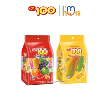 Kẹo Dẻo Lot 100 Malaysia Hương Xoài & Trái Cây Tổng Hợp 150g - Giá chỉ 56.000₫