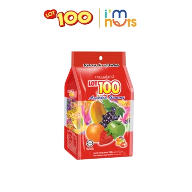 Kẹo Dẻo Lot 100 Malaysia Hương Xoài & Trái Cây Tổng Hợp 150g - Giá chỉ 56.000₫ 8 Kẹo Dẻo Lot 100 Malaysia Hương Xoài & Trái Cây Tổng Hợp 150g - Giá chỉ 56.000₫ 8