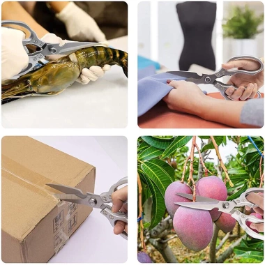 Kéo hộp kim nhôm đa năng 23cm - Tiện dụng làm bếp, giảm giá 55k (từ 66k)