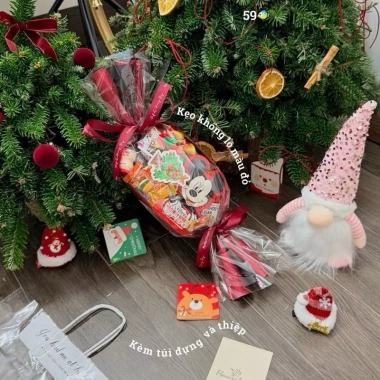 Kẹo khổng lồ 45cm ngon xinh giá iu, tặng túi và thiệp Noel, Tết thiếu nhi - 55.000₫ 3