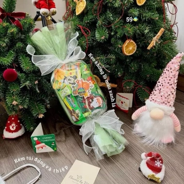 Kẹo khổng lồ 45cm ngon xinh giá iu, tặng túi và thiệp Noel, Tết thiếu nhi - 55.000₫ 4