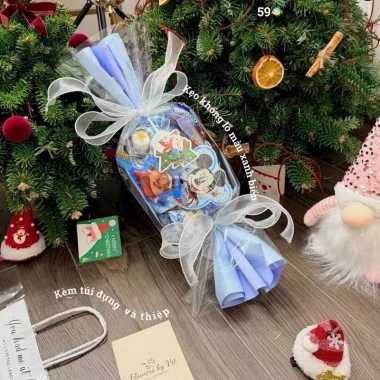 Kẹo khổng lồ 45cm ngon xinh giá iu, tặng túi và thiệp Noel, Tết thiếu nhi - 55.000₫ 5