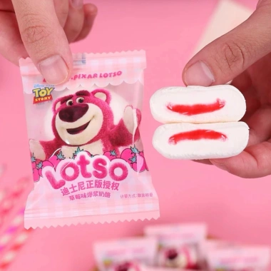 Kẹo Marshmallow Nhân Mứt Dâu Gấu Lotso - Ngon Ngọt, Giá 13.500đ Giảm Đặc Biệt 5